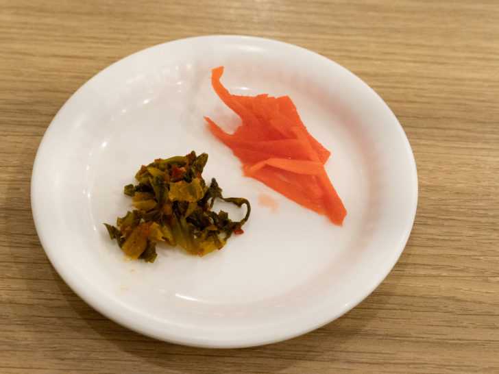 辛子高菜と紅生姜