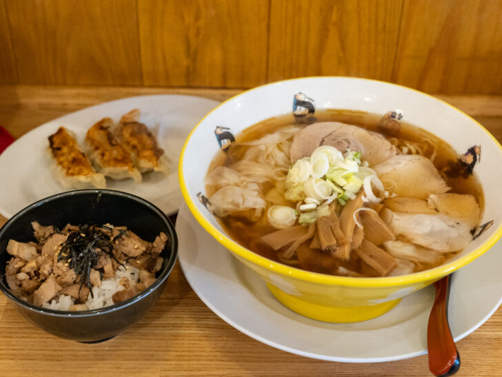 ワンタンメン＋ラーメンセット